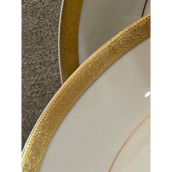 Set of 2 Mikasa Ivory China Colony Gold 5.5 Inch Round Fruit Bowls - Picture 3 of 9